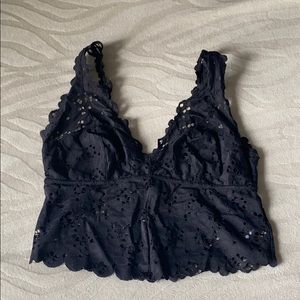 Longline lace bralette